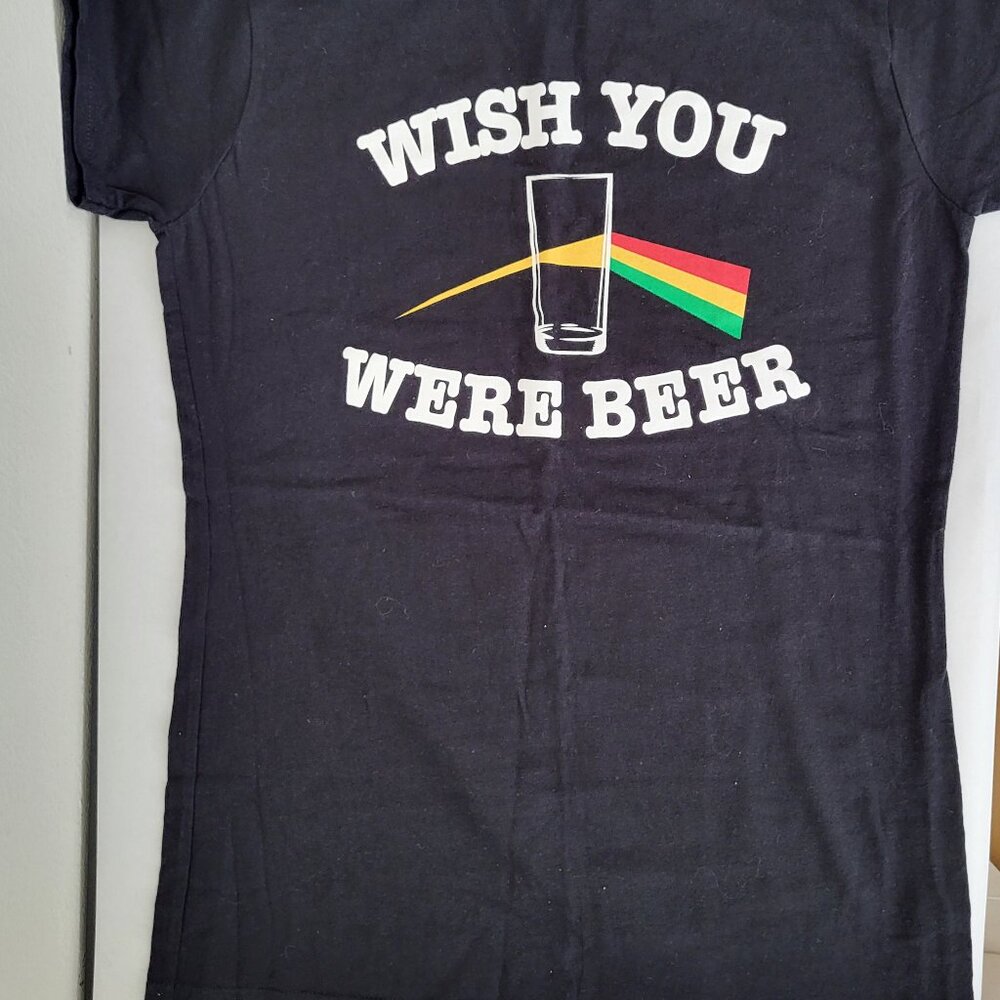 Mr. Brews Black Cotton Tee Shirt New Size L